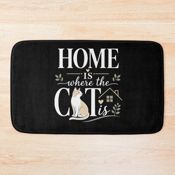 Item preview, Home is where the cat is designed and sold by FreshPixelArt.