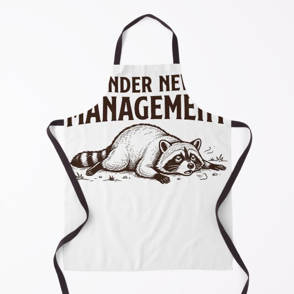 Item preview, Under New Management Raccoon, Funny Father's Day Humor Design designed and sold by TeeVerse27.