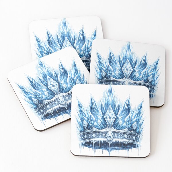 Item preview, Sharp Blue Ice Crystal King Crown Royal Aesthetic designed and sold by Xemora.