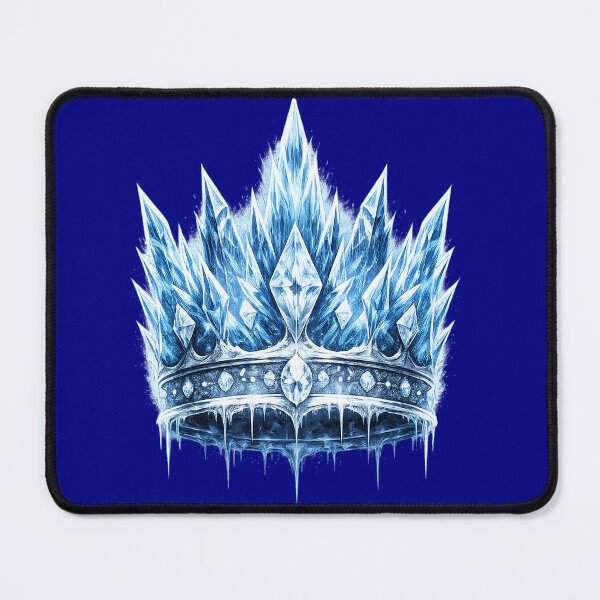 Item preview, Sharp Blue Ice Crystal King Crown Royal Aesthetic designed and sold by Xemora.