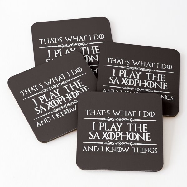 Item preview, Saxophone Player - I Play Saxophone and I Know Things Funny Gifts for Sax Players in Marching Band or Symphony Orchestra designed and sold by merkraht.