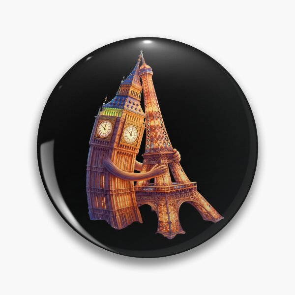 Item preview, BIG BEN CUDDLING THE EIFFEL TOWER designed and sold by 500 TON.