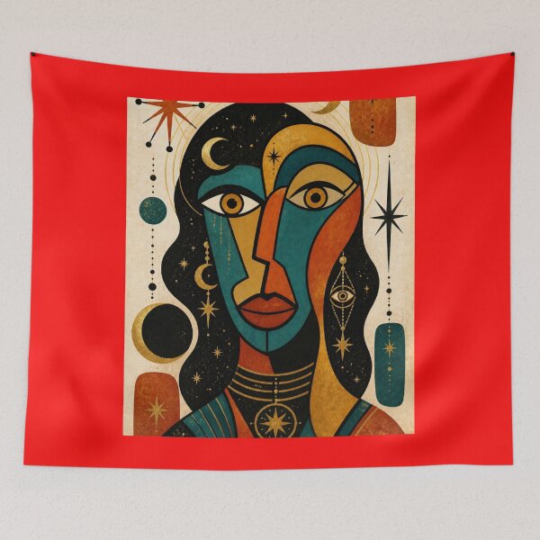 Item preview, Celestial Woman Oracle Portrait designed and sold by ZunZunArt.