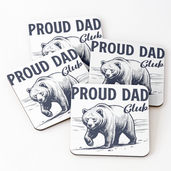 Item preview, Proud Dad Club Bear, Father's Day Gift Humor Design designed and sold by TeeVerse27.