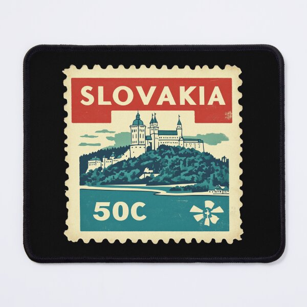 Item preview, Slovakia Vintage Postage Stamp - Bratislava Castle designed and sold by tiigerdad.