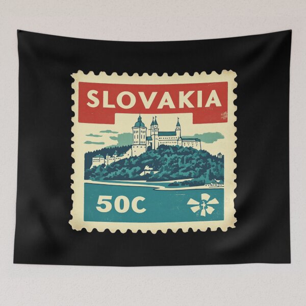 Item preview, Slovakia Vintage Postage Stamp - Bratislava Castle designed and sold by tiigerdad.
