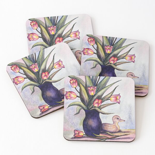 Item preview, Tulips and duck designed and sold by Ginette Ash.