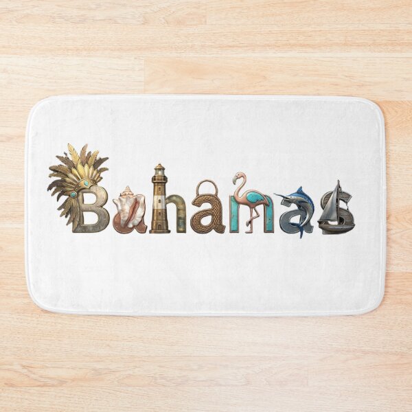 Item preview, Bahamas Island Typography Art designed and sold by VladisWorld.