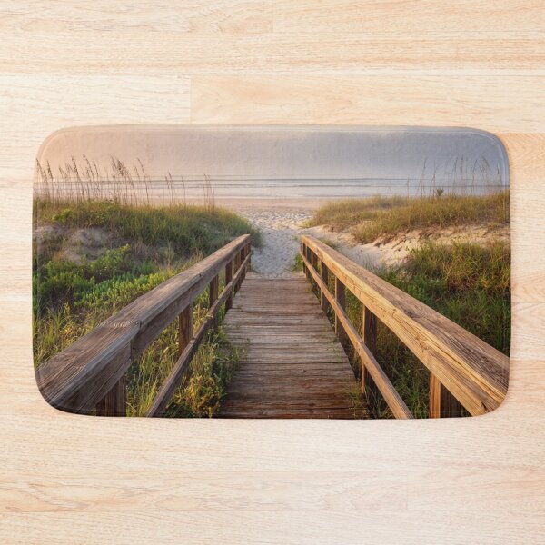 Item preview, Serene beach boardwalk seascape  designed and sold by dcrc.