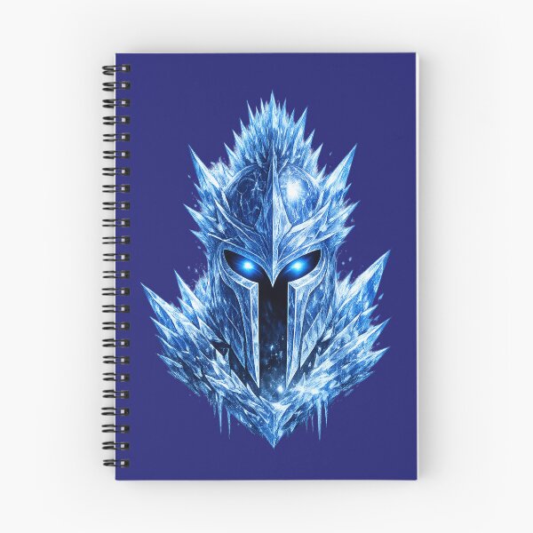 Item preview, Blue Ice Crystal Spartan Helmet Glowing Eyes Aesthetic designed and sold by Xemora.