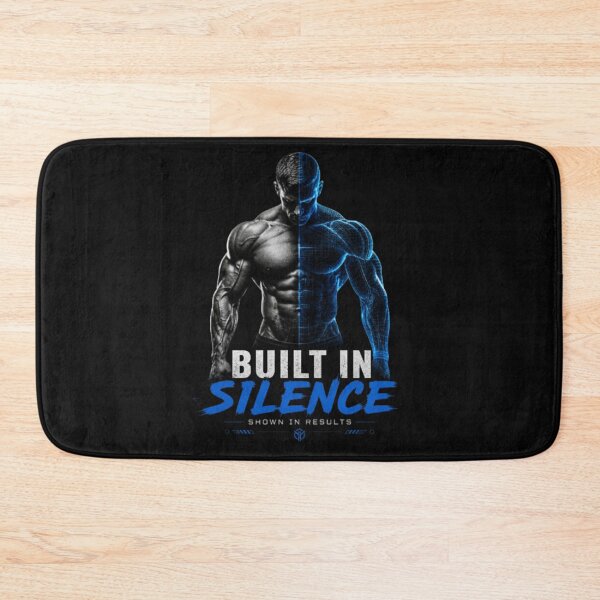Item preview, Built In Silence – Strength, Discipline & Results Motivation Design designed and sold by wanado.