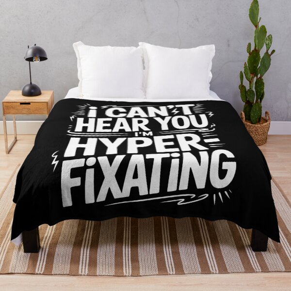 Item preview, I Can't Hear You I'm Hyperfixating Funny ADHD Autism Gift designed and sold by Say It With Ink.