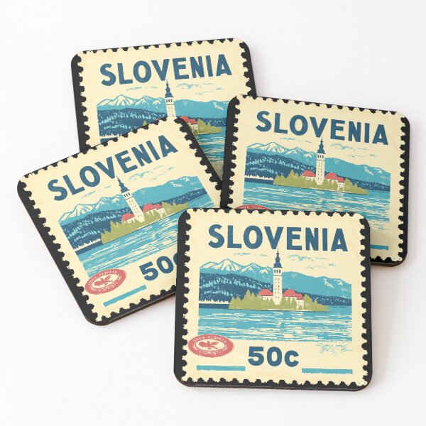 Item preview, Slovenia Vintage Postage Stamp - Lake Bled designed and sold by tiigerdad.