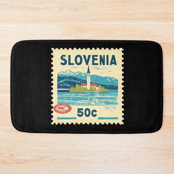 Item preview, Slovenia Vintage Postage Stamp - Lake Bled designed and sold by tiigerdad.