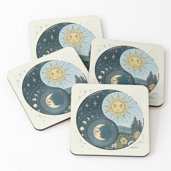 Item preview, Yin Yang Sun and Moon Cosmic Balance  designed and sold by Wonderlandjoy.