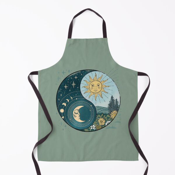 Item preview, Yin Yang Sun and Moon Cosmic Balance designed and sold by Wonderlandjoy.
