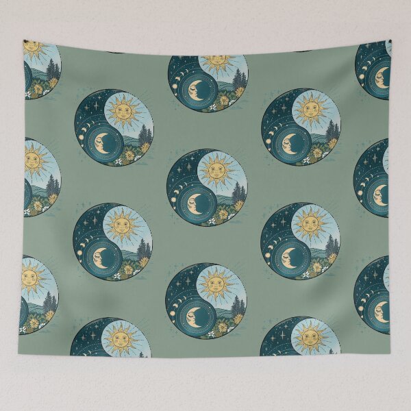 Item preview, Yin Yang Sun and Moon Cosmic Balance  designed and sold by Wonderlandjoy.