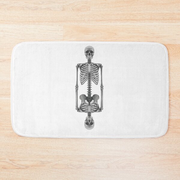 Item preview, Skeleton Reflection Shirt – Symmetrical Skull Mirror Gothic Tee designed and sold by SkeletonMood.