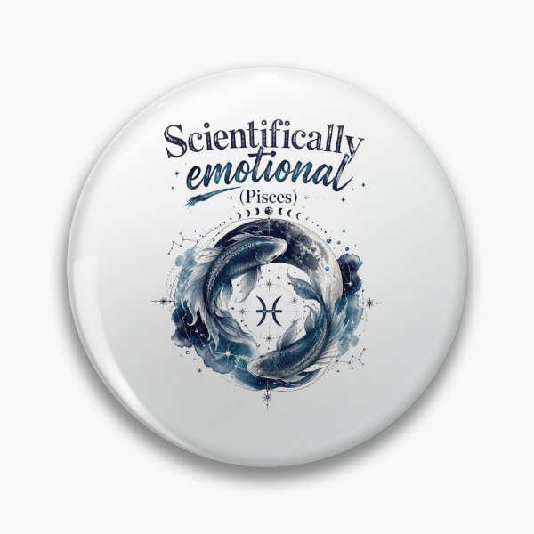 Item preview, Scientifically Emotional Pisces – Zodiac Astrology Quote T-Shirt | Water Sign Moon Energy designed and sold by ZorviqueStudio.