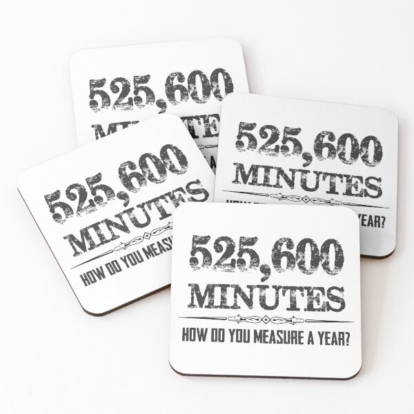 Item preview, 525600 Minutes - For Musical Theatre Lovers of Musicals and Rent - Actor Stage Manager Gift designed and sold by merkraht.