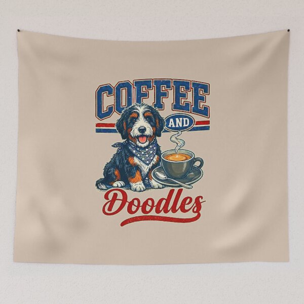 Item preview, Coffee and Doodles Funny Doodle Coffee Club Pet Lover designed and sold by gear-posters.