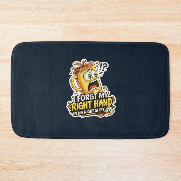 Item preview, Funny Night Shift Coffee Sticker – “I Forgot My Right Hand” – Exhausted Nurse / Doctor Humor designed and sold by Medico Design .