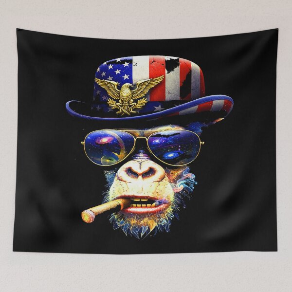 Item preview, USA MONKEY PATRIOT designed and sold by 500 TON.