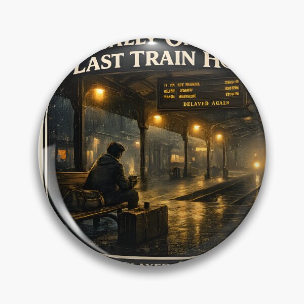 Item preview, Mentally On The Last Train Home Vintage Railway Aesthetic Artwork designed and sold by StickyGuys.