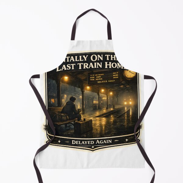 Item preview, Mentally On The Last Train Home Vintage Railway Aesthetic Artwork designed and sold by StickyGuys.