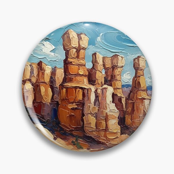 Item preview, Bryce Canyon National Park US Postage Stamp Palette Knife Art designed and sold by GymTanLaundry.