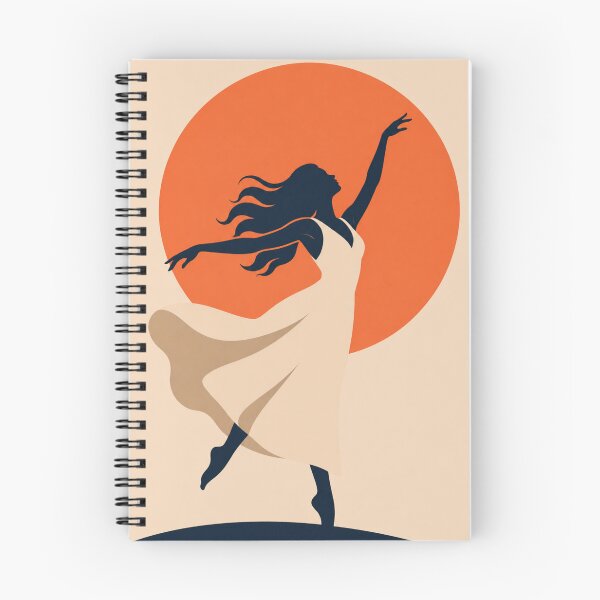 Item preview, Dancing Woman Sunset Minimal Silhouette Art designed and sold by Creative_Canvas.