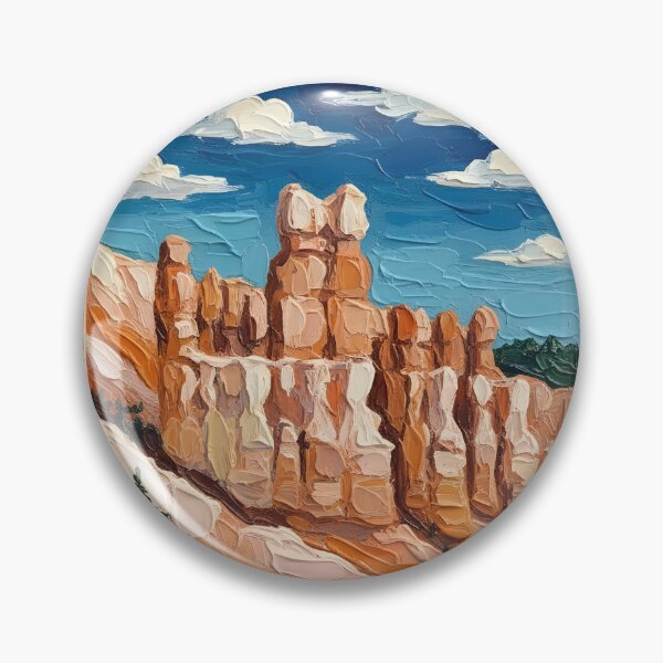 Item preview, Bryce Canyon National Park US Postage Stamp Palette Knife Art designed and sold by GymTanLaundry.