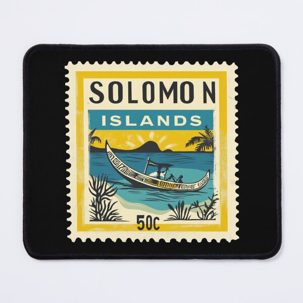 Item preview, Solomon Islands Vintage Stamp - Outrigger Canoe designed and sold by tiigerdad.