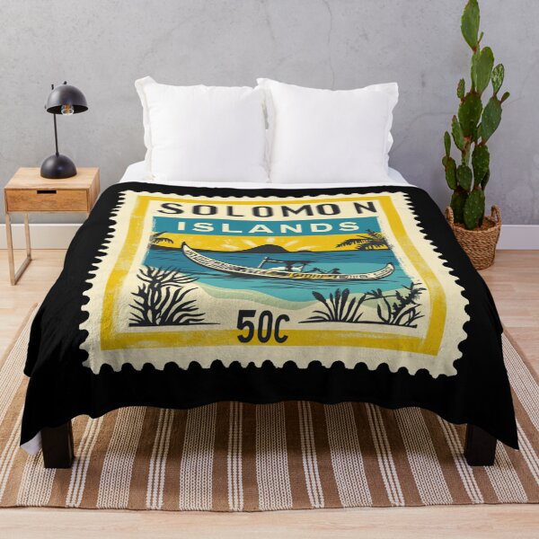 Item preview, Solomon Islands Vintage Stamp - Outrigger Canoe designed and sold by tiigerdad.