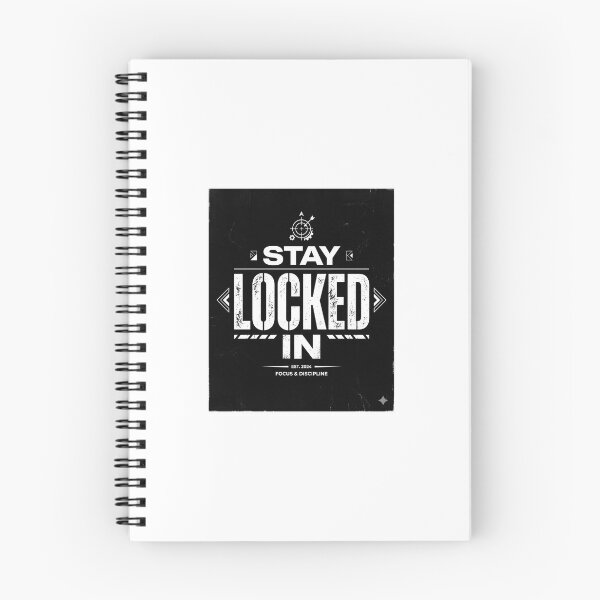 Item preview, Stay Locked In Focus Motivation Typography Design designed and sold by DarioTactical.