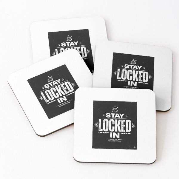 Item preview, Stay Locked In Focus Motivation Typography Design designed and sold by DarioTactical.