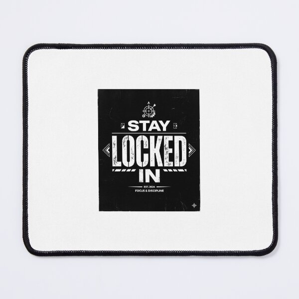 Item preview, Stay Locked In Focus Motivation Typography Design designed and sold by DarioTactical.