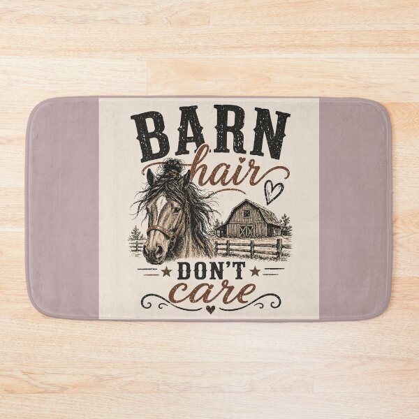 Item preview, Barn Hair Don’t Care – Funny Horse Girl Western Design designed and sold by  QuarterHorseArt by Just my Studio.