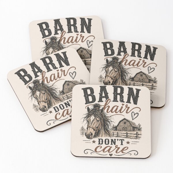 Item preview, Barn Hair Don’t Care – Funny Horse Girl Western Design designed and sold by  QuarterHorseArt by Just my Studio.