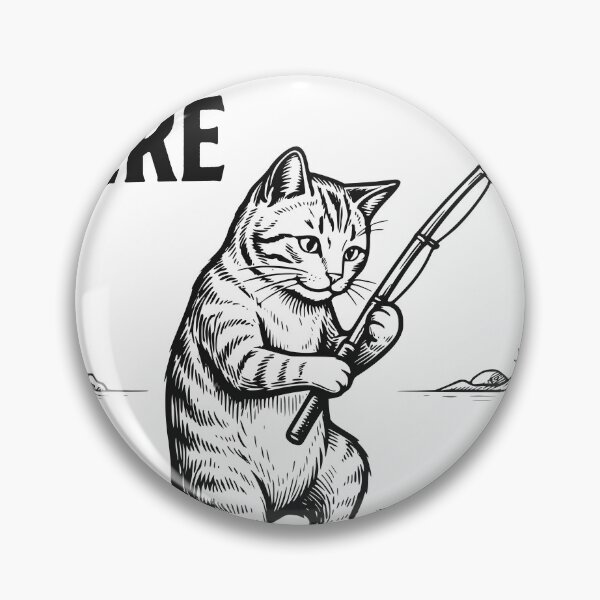 Item preview, Less Stress Here Cat Fishing, Relaxing Fishing Life Design designed and sold by TeeVerse27.