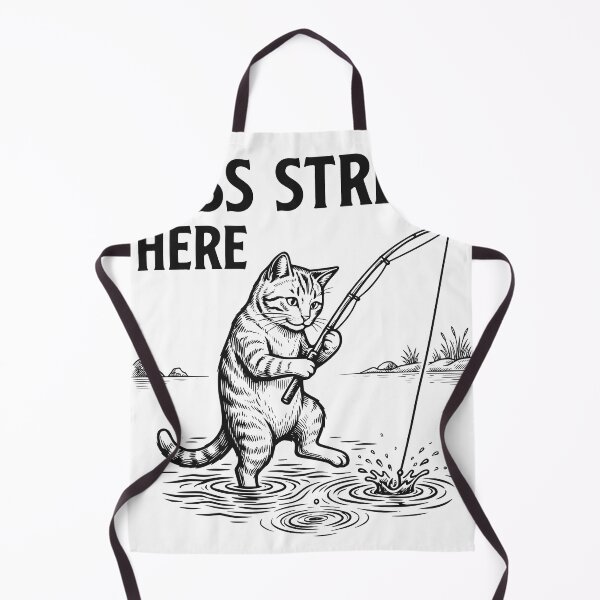 Item preview, Less Stress Here Cat Fishing, Relaxing Fishing Life Design designed and sold by TeeVerse27.