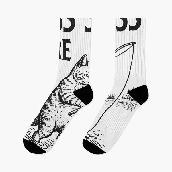 Item preview, Less Stress Here Cat Fishing, Relaxing Fishing Life Design designed and sold by TeeVerse27.