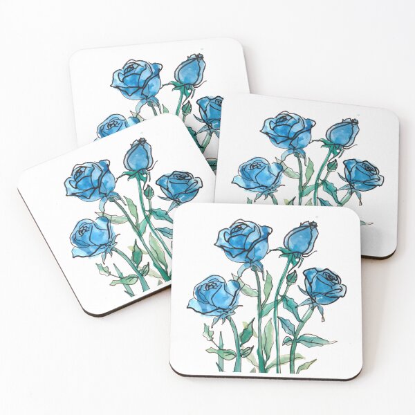 Item preview, Bouquet of blue roses designed and sold by uunaa.
