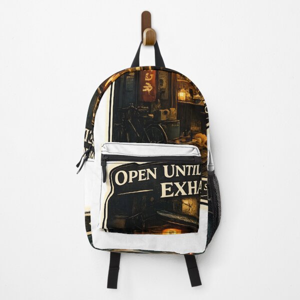 Item preview, Open Until Emotionally Exhausted Vintage Sushi Bar Aesthetic Artwork designed and sold by StickyGuys.