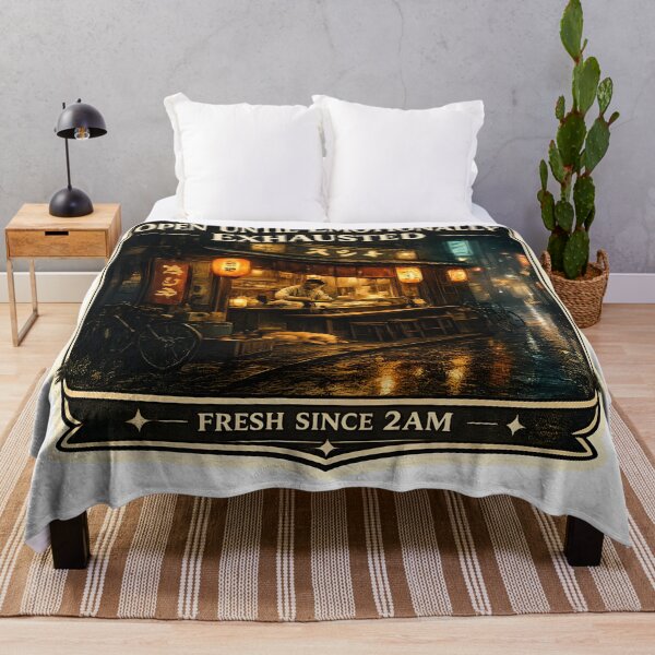 Item preview, Open Until Emotionally Exhausted Vintage Sushi Bar Aesthetic Artwork designed and sold by StickyGuys.