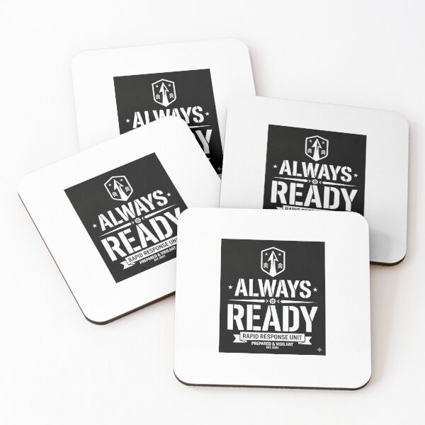 Item preview, Always Ready Tactical Badge Typography Design designed and sold by DarioTactical.