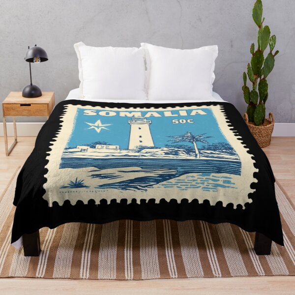 Item preview, Somalia Vintage Postage Stamp - Lighthouse designed and sold by tiigerdad.