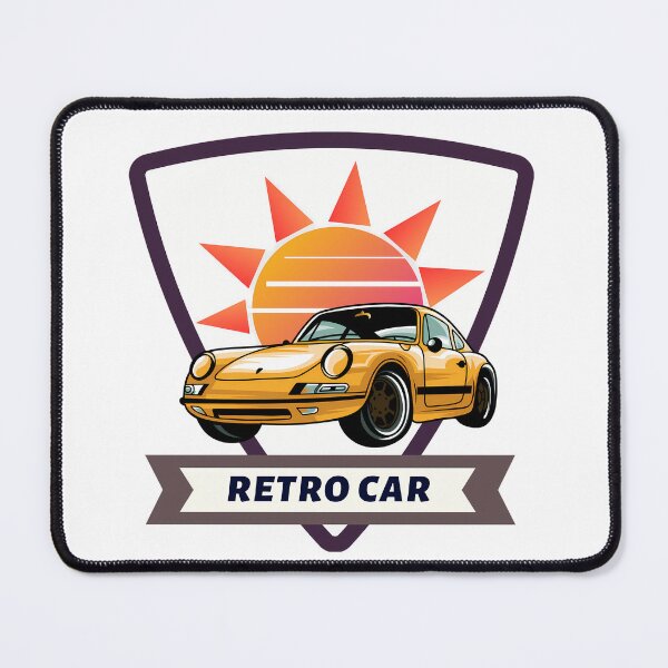 Item preview, Retro classic car Porsche 911 70s minimalistic graphic retro designed and sold by MyPassionWorld.