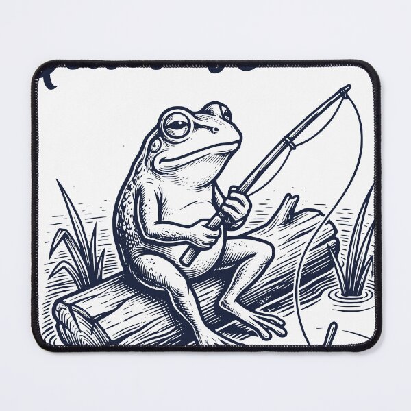 Item preview, Quiet Water Frog Fishing, Peaceful Fishing Life Design designed and sold by TeeVerse27.