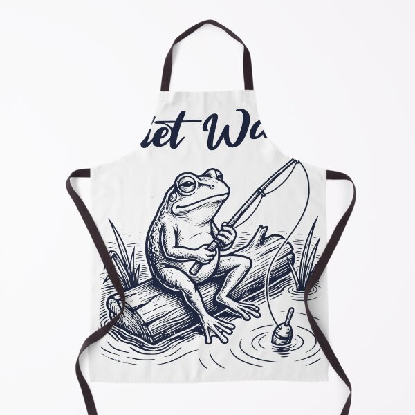 Item preview, Quiet Water Frog Fishing, Peaceful Fishing Life Design designed and sold by TeeVerse27.